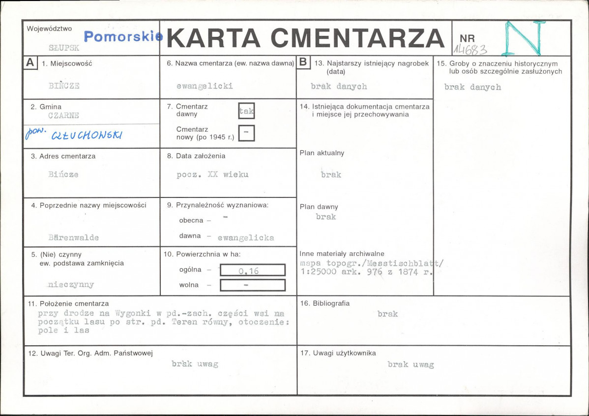 Karta cmentarza, skan nr 1