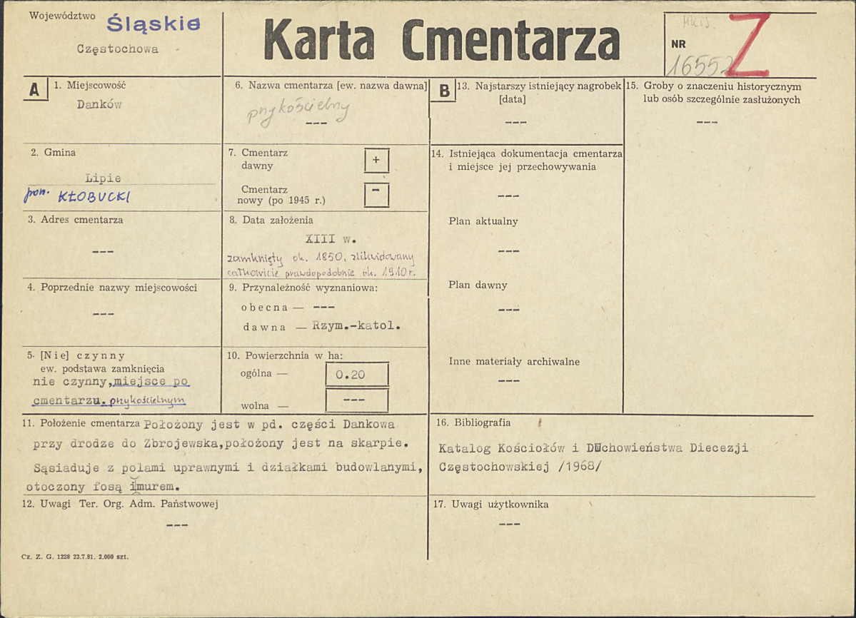 Karta cmentarza, skan nr 1