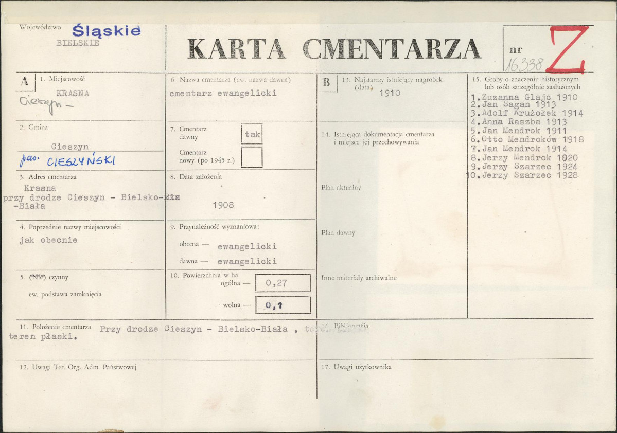 Karta cmentarza, skan nr 1