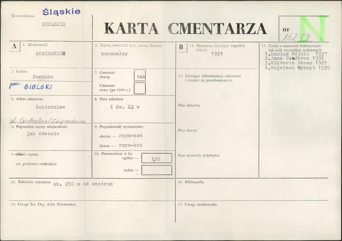 Karta cmentarza, skan nr 1