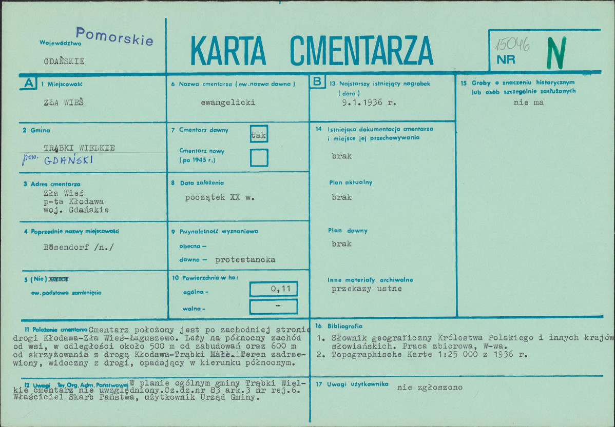 Karta cmentarza, skan nr 1