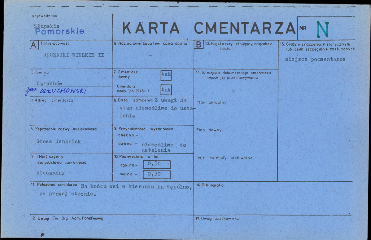 Karta cmentarza, skan nr 1
