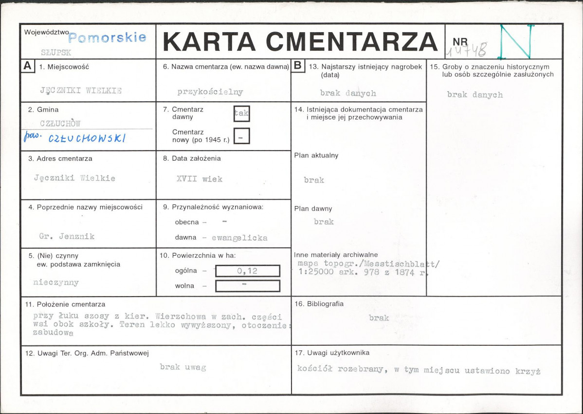 Karta cmentarza, skan nr 1