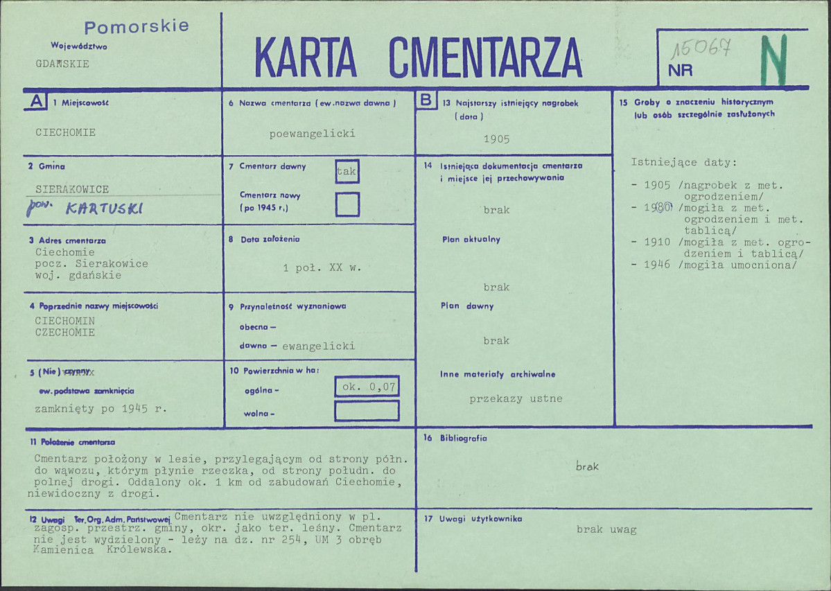 Karta cmentarza, skan nr 1