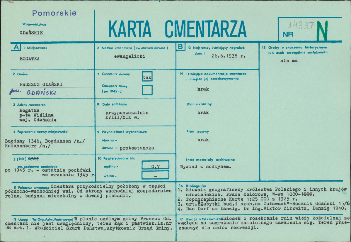 Karta cmentarza, skan nr 1
