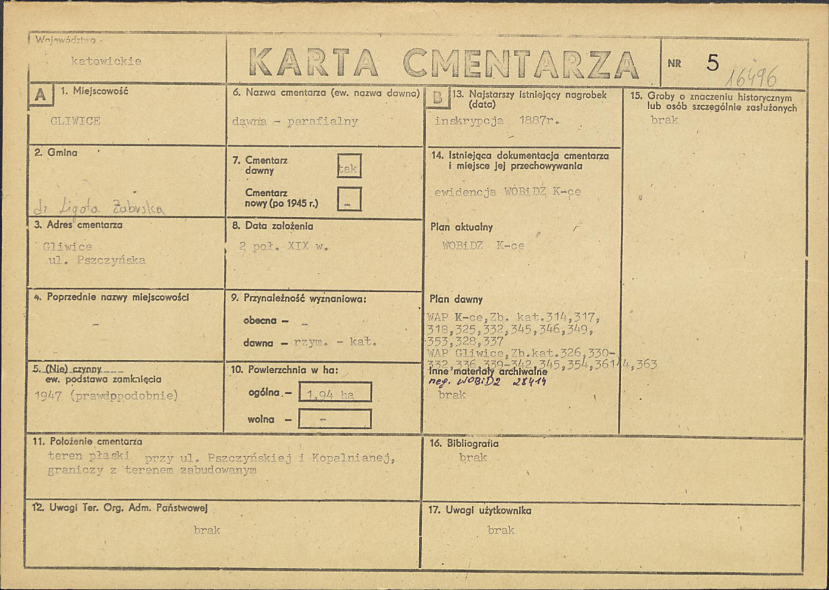 Karta cmentarza, skan nr 1