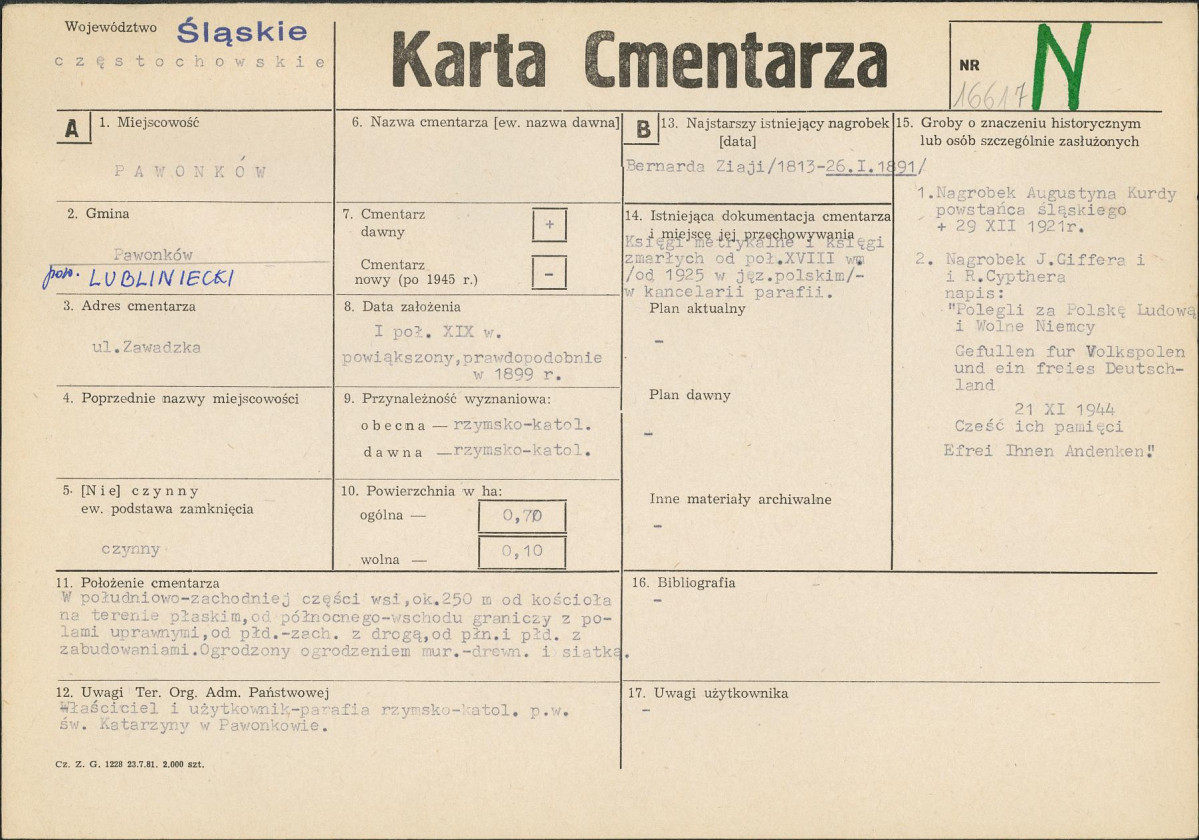 Karta cmentarza, skan nr 1