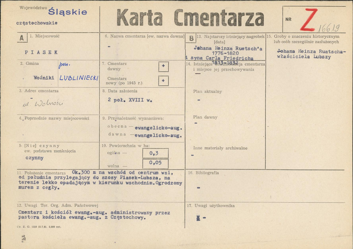 Karta cmentarza, skan nr 1