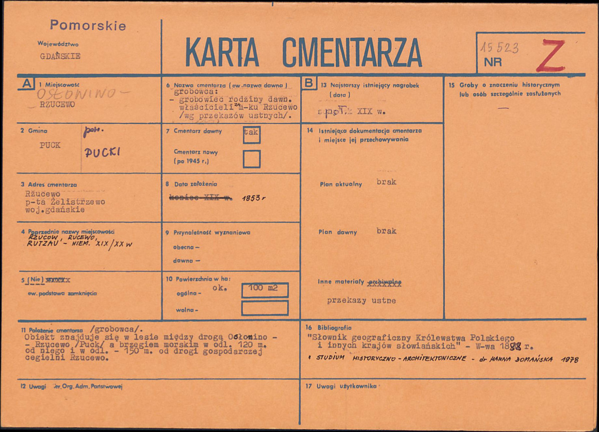 Karta cmentarza, skan nr 1