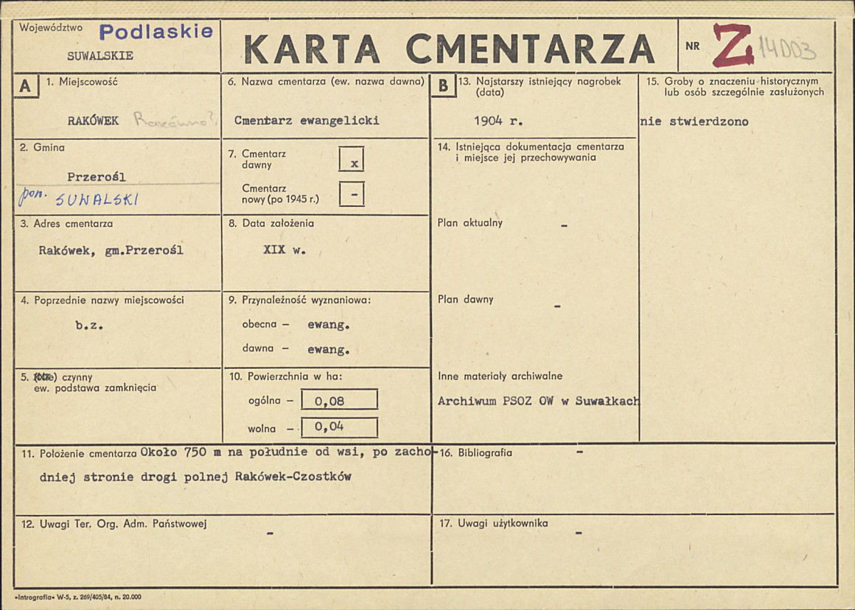 Karta cmentarza, skan nr 1