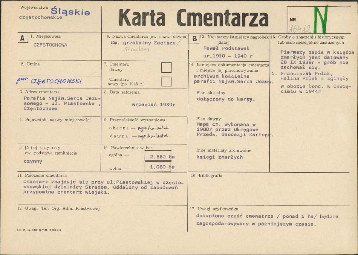 Karta cmentarza, skan nr 1