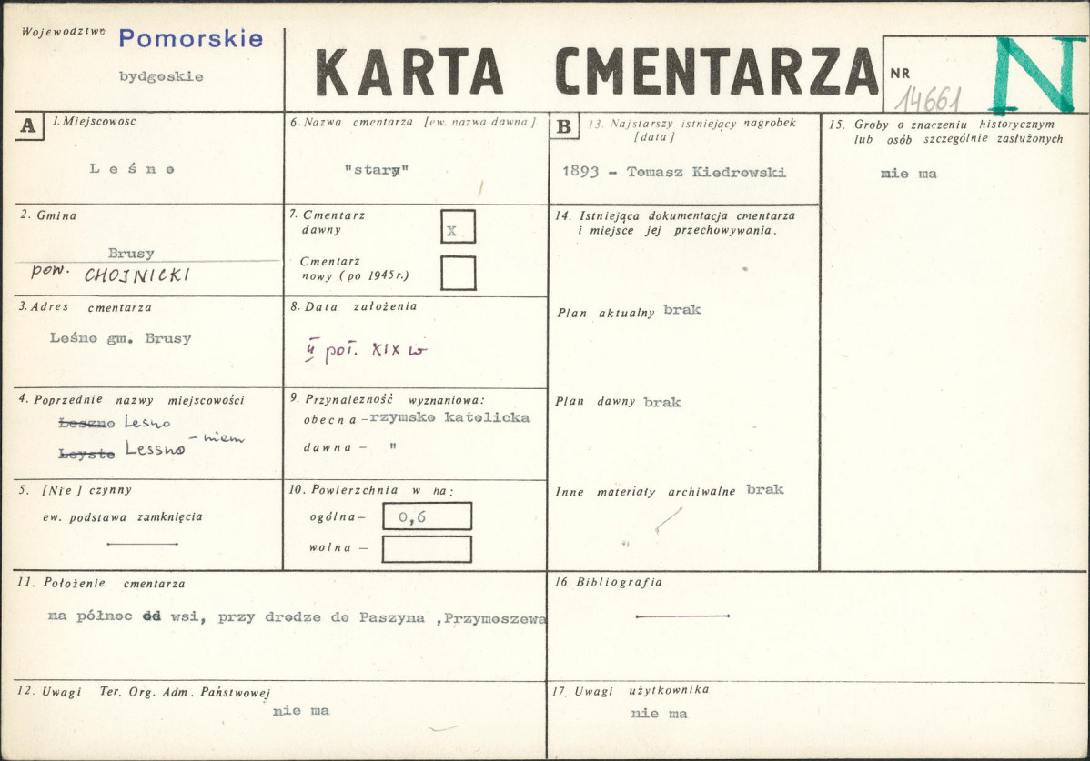 Karta cmentarza, skan nr 1