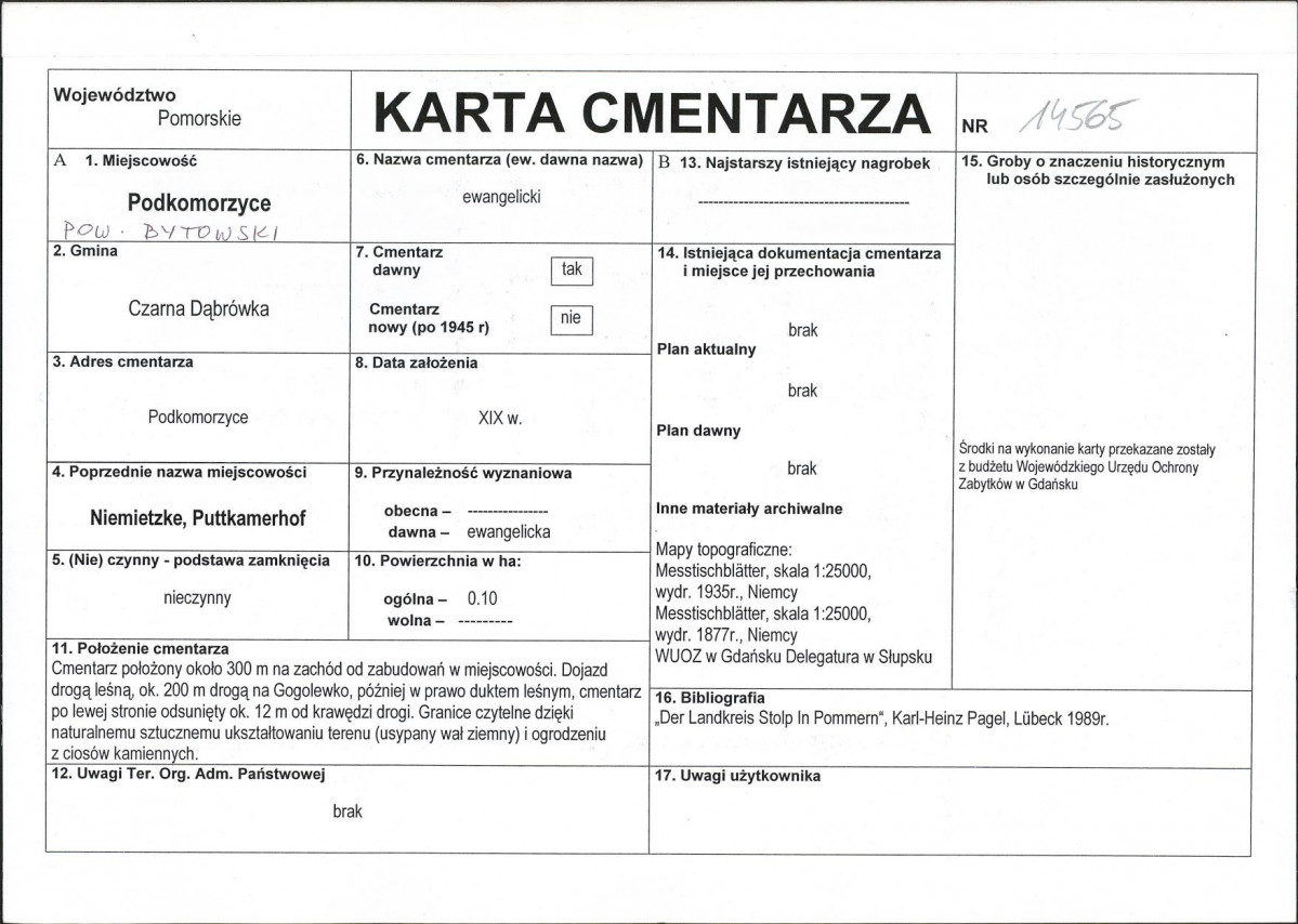 Karta cmentarza, skan nr 1