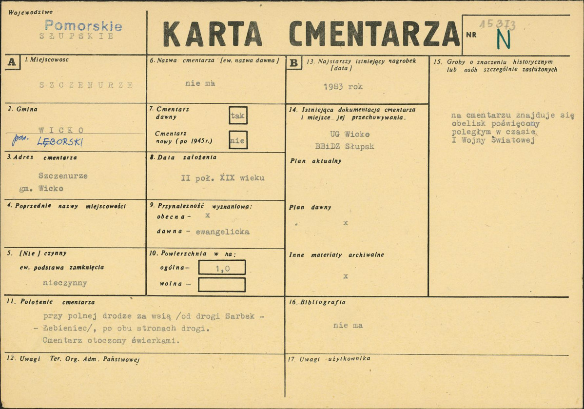 Karta cmentarza, skan nr 1