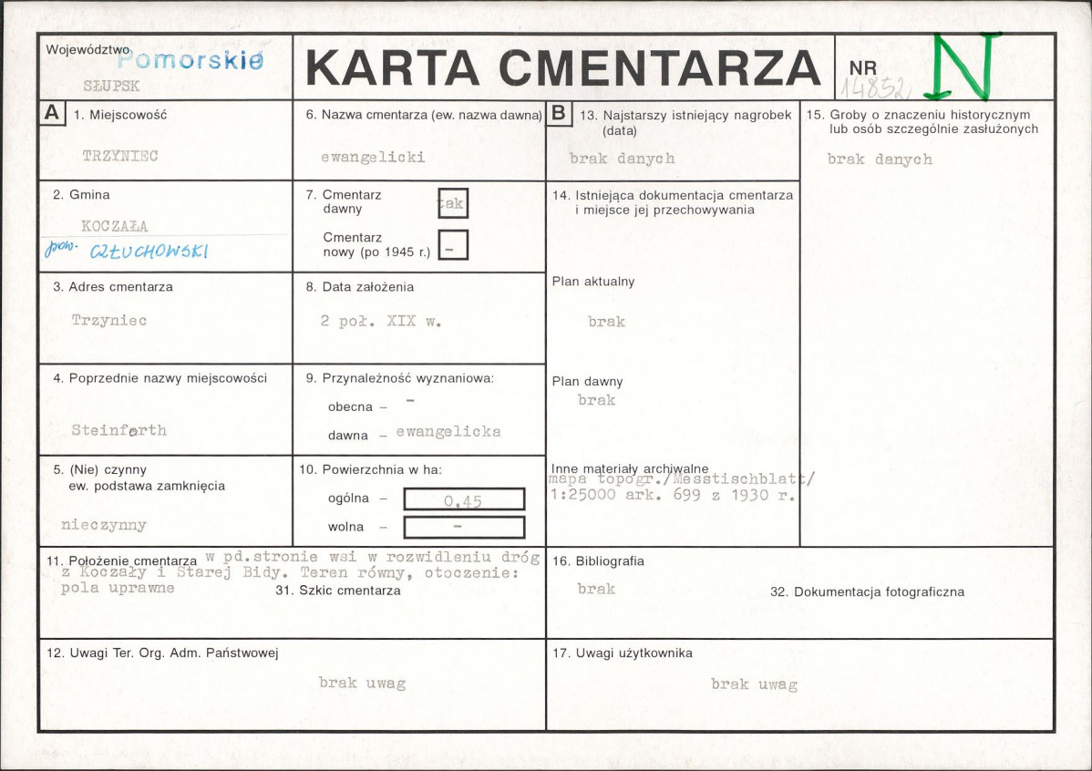 Karta cmentarza, skan nr 1