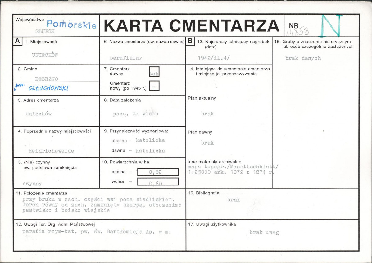 Karta cmentarza, skan nr 1