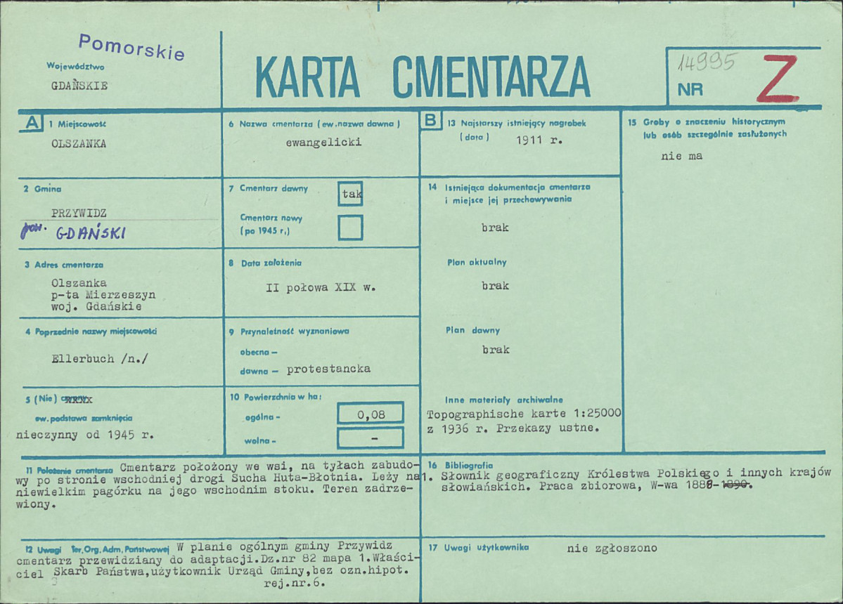 Karta cmentarza, skan nr 1