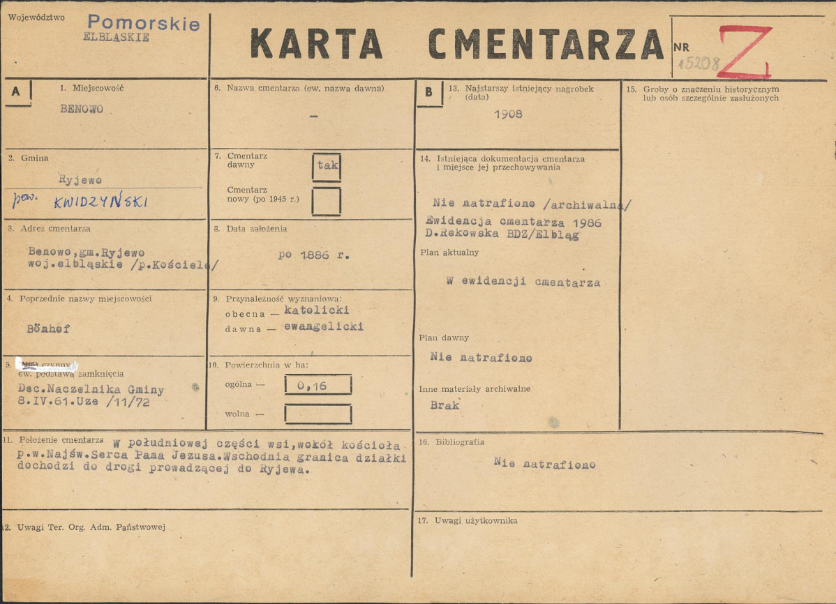 Karta cmentarza, skan nr 1