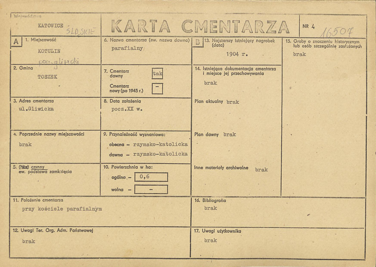 Karta cmentarza, skan nr 1