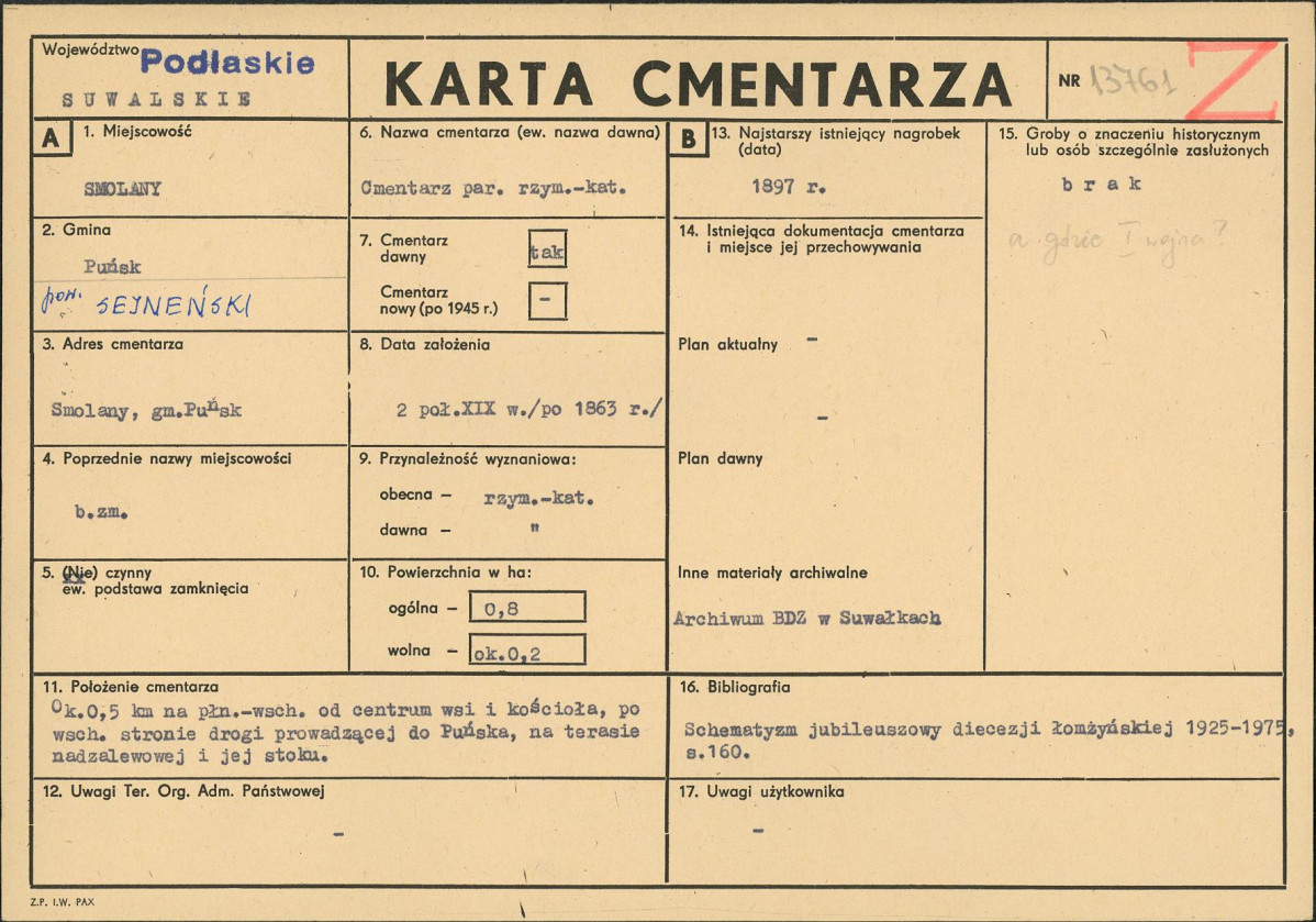 Karta cmentarza, skan nr 1