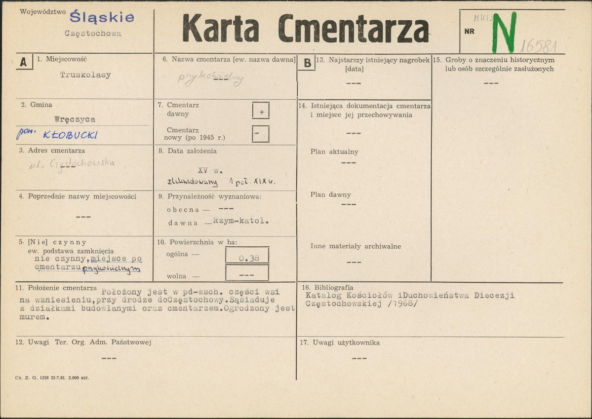 Karta cmentarza, skan nr 1