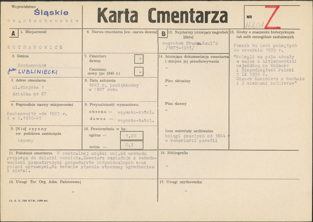Karta cmentarza, skan nr 1