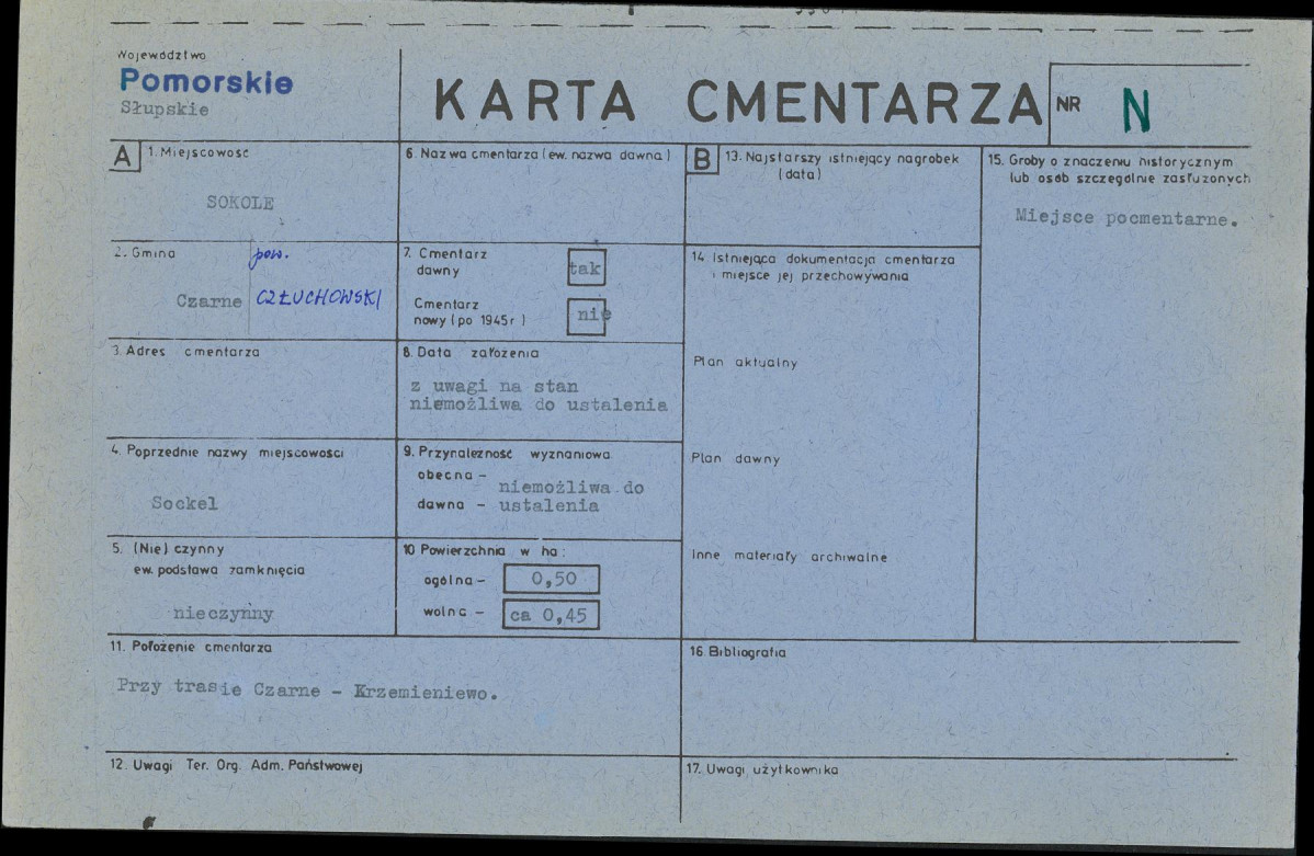 Karta cmentarza, skan nr 1
