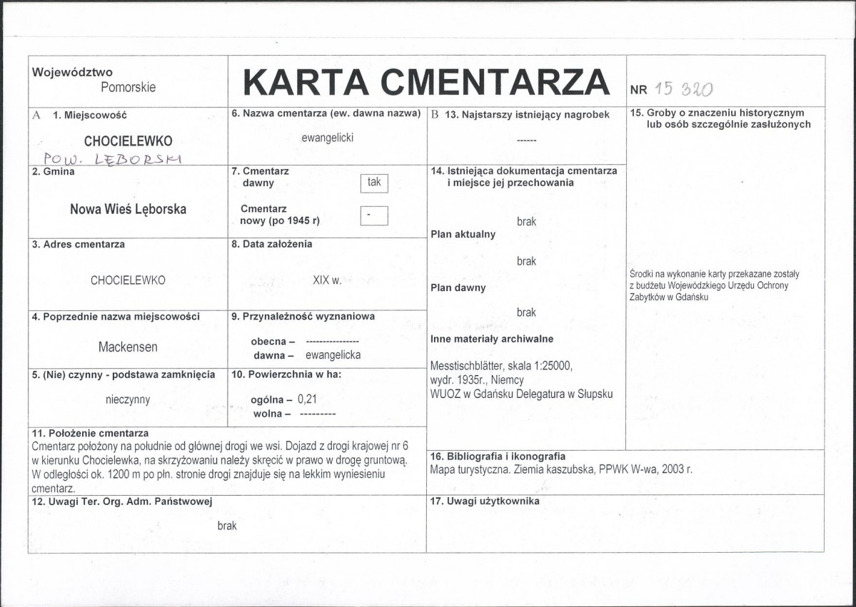 Karta cmentarza, skan nr 1