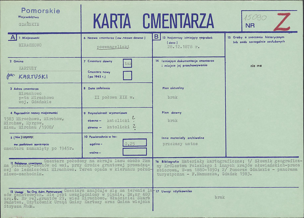 Karta cmentarza, skan nr 1