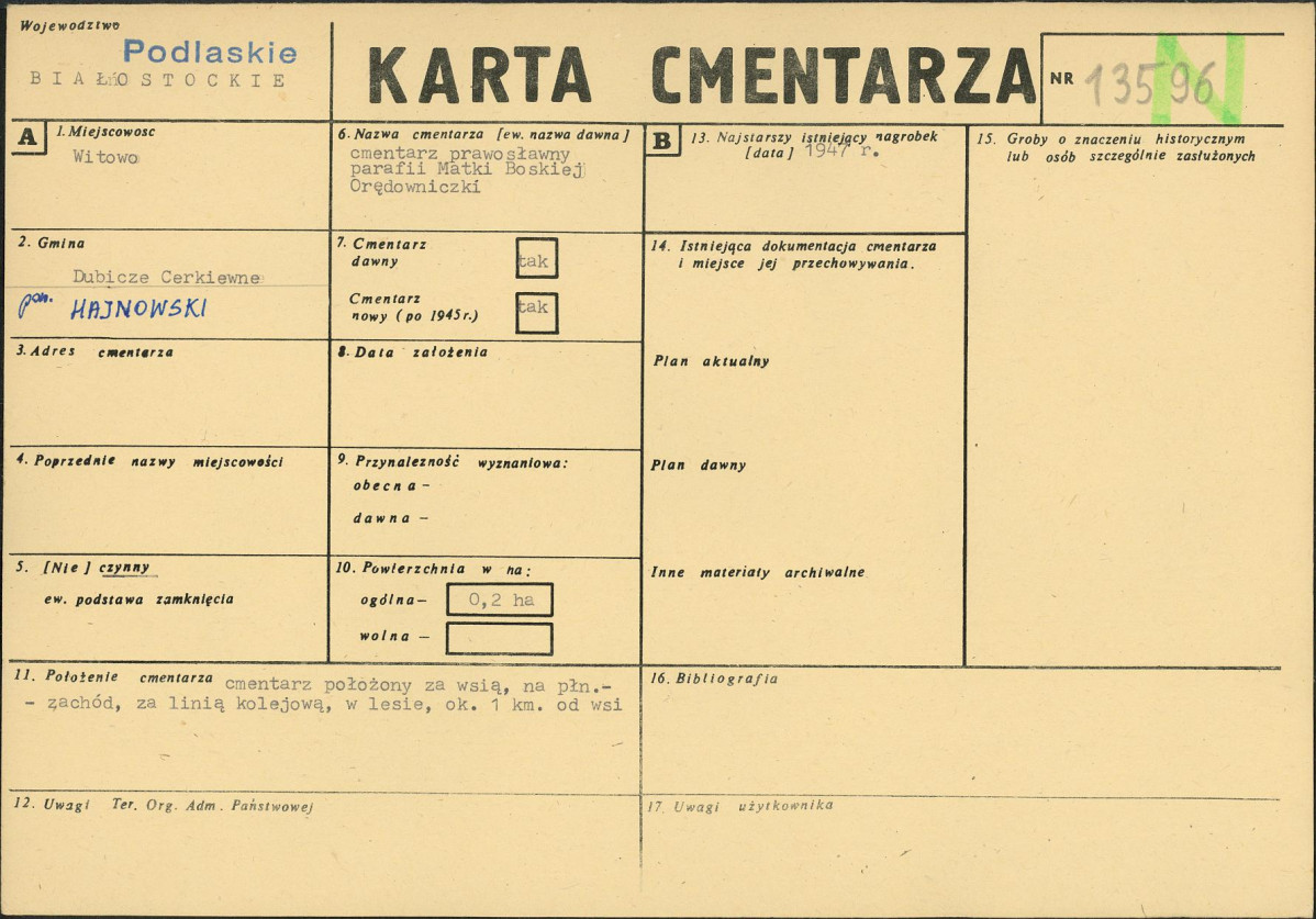 Karta cmentarza, skan nr 1