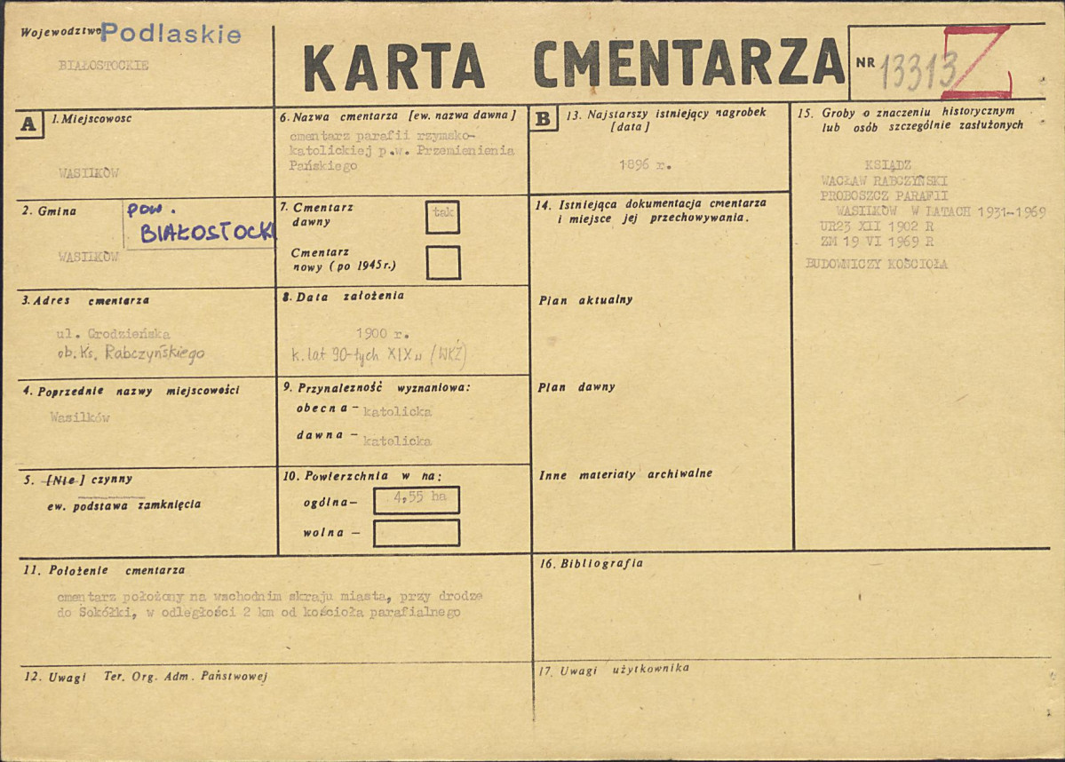 Karta cmentarza, skan nr 1