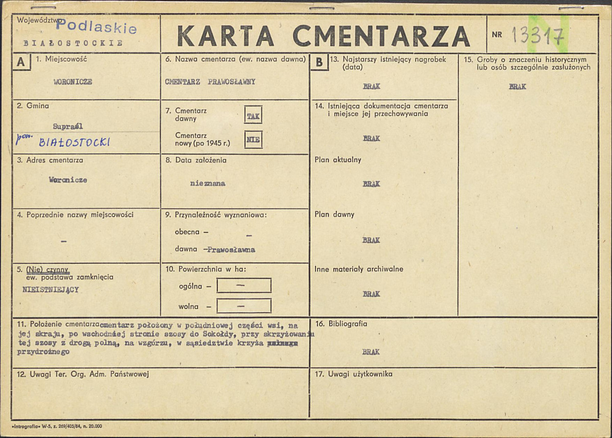 Karta cmentarza, skan nr 1
