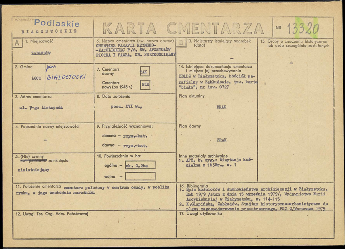 Karta cmentarza, skan nr 1
