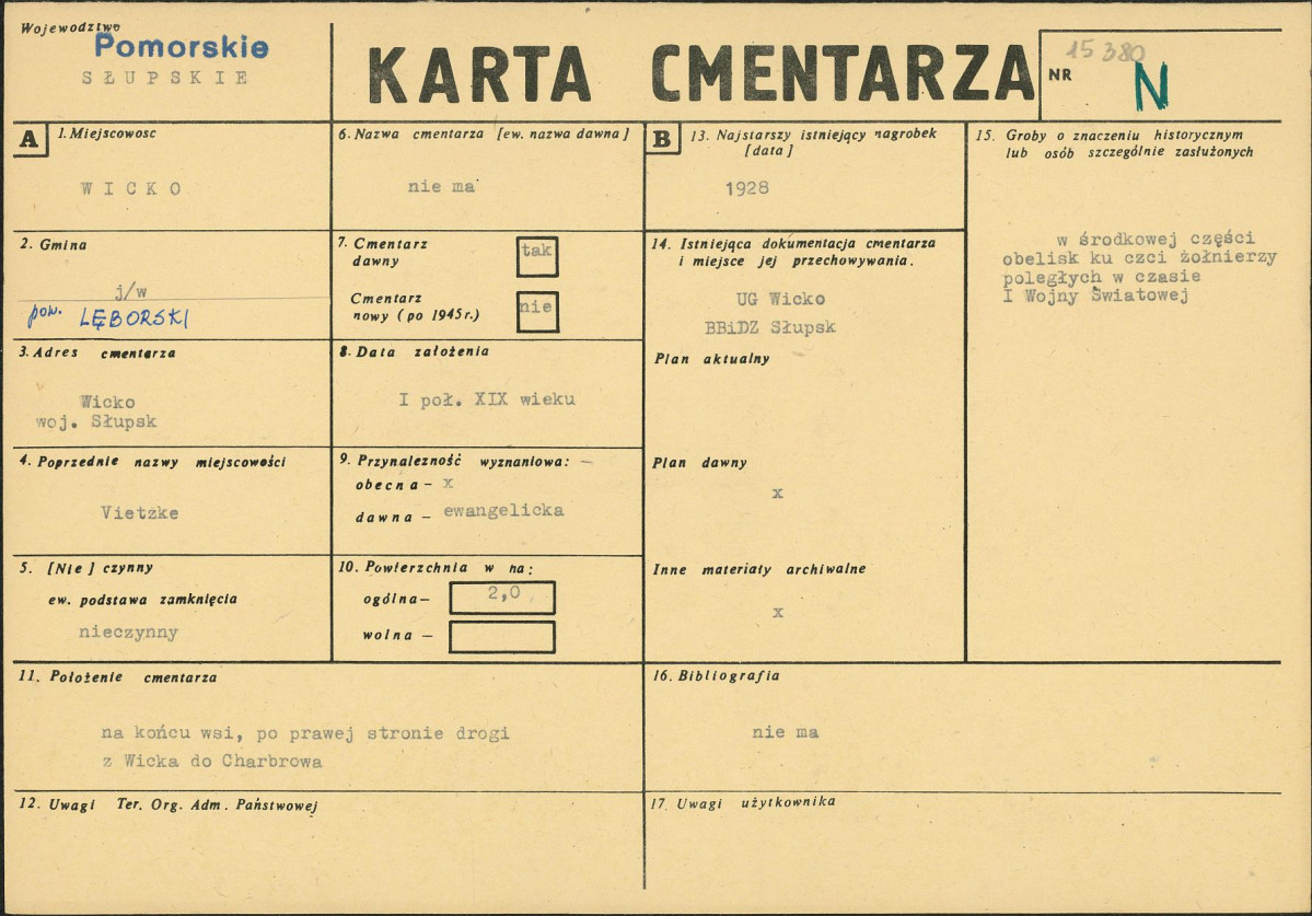 Karta cmentarza, skan nr 1