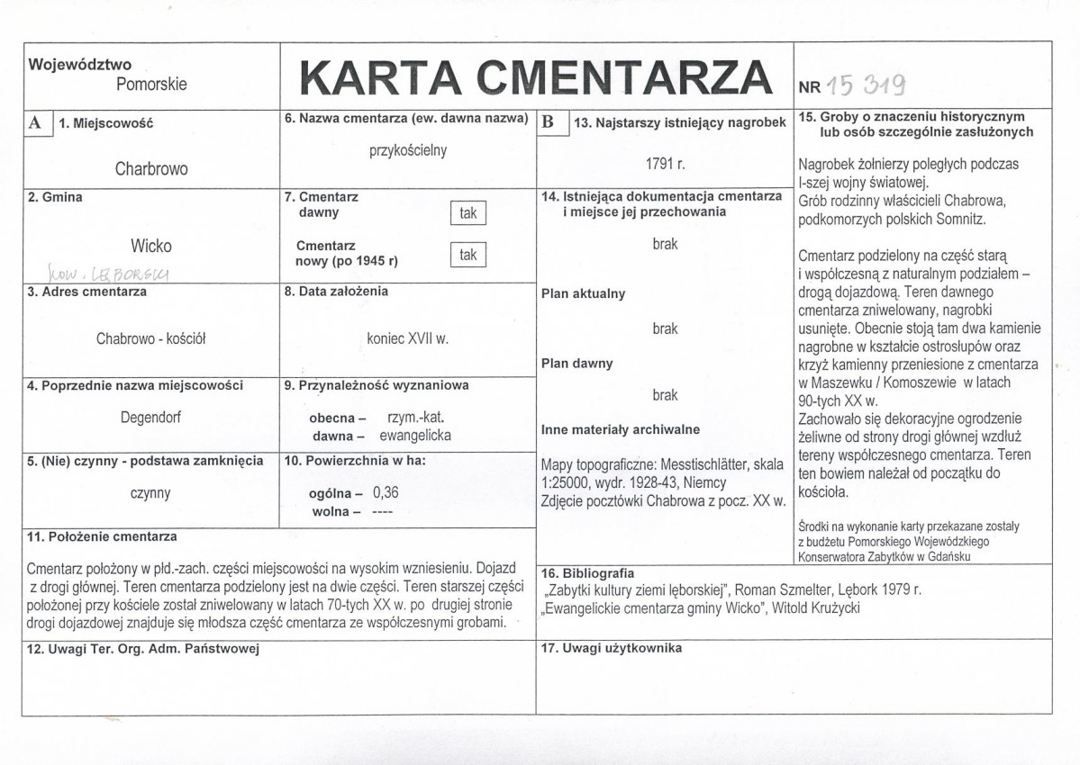 Karta cmentarza, skan nr 1