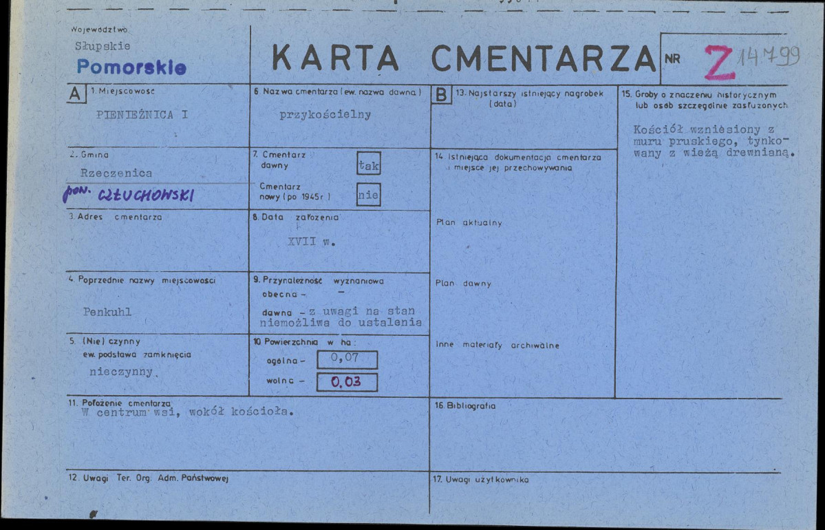 Karta cmentarza, skan nr 1