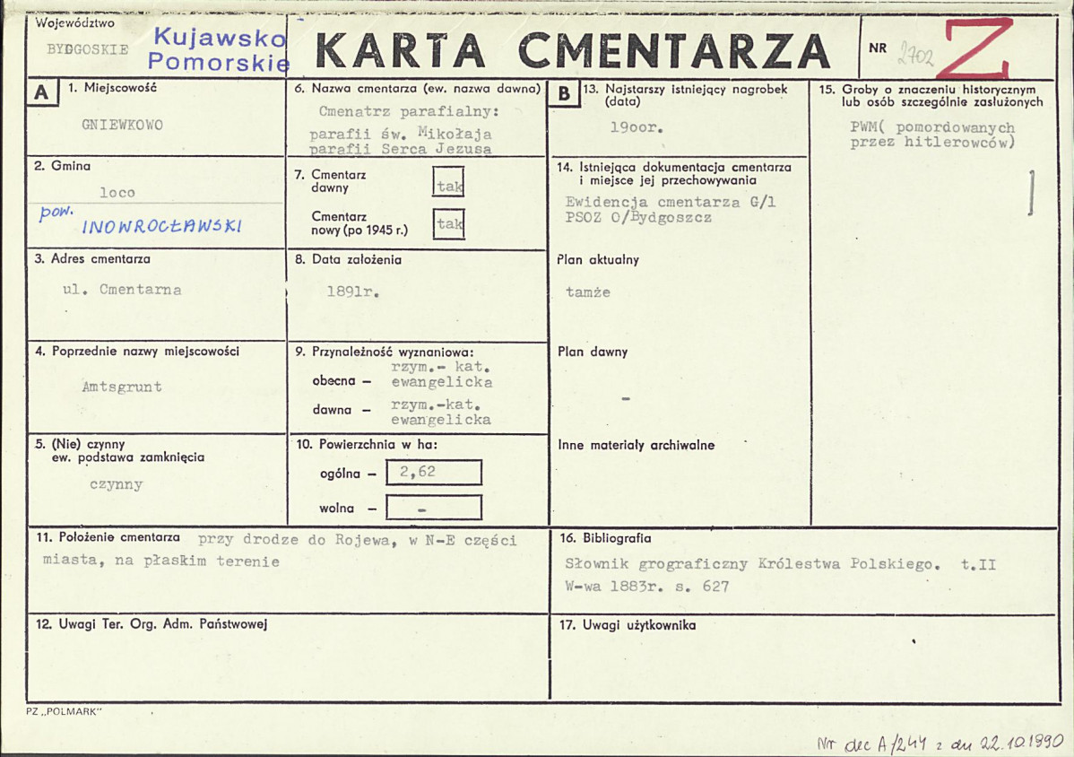 Karta cmentarza, skan nr 1