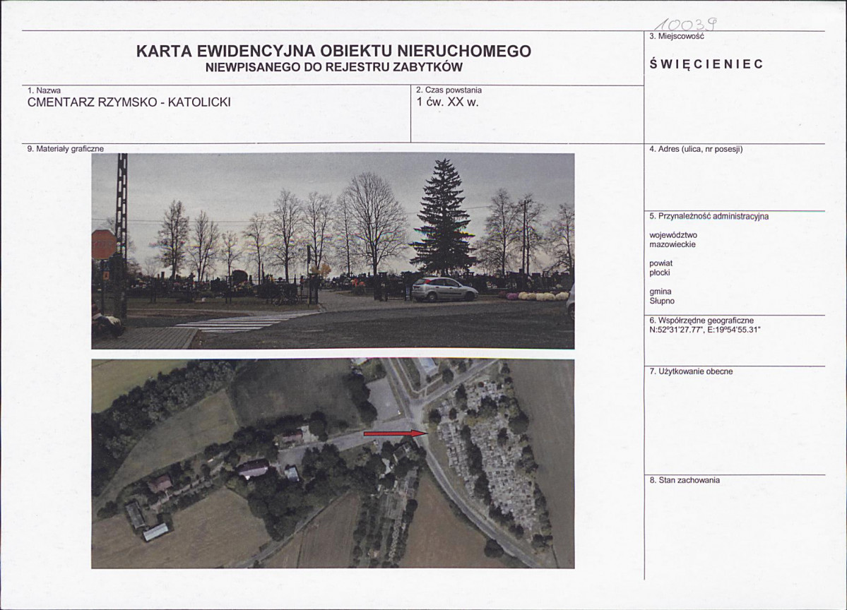 Karta cmentarza, skan nr 1