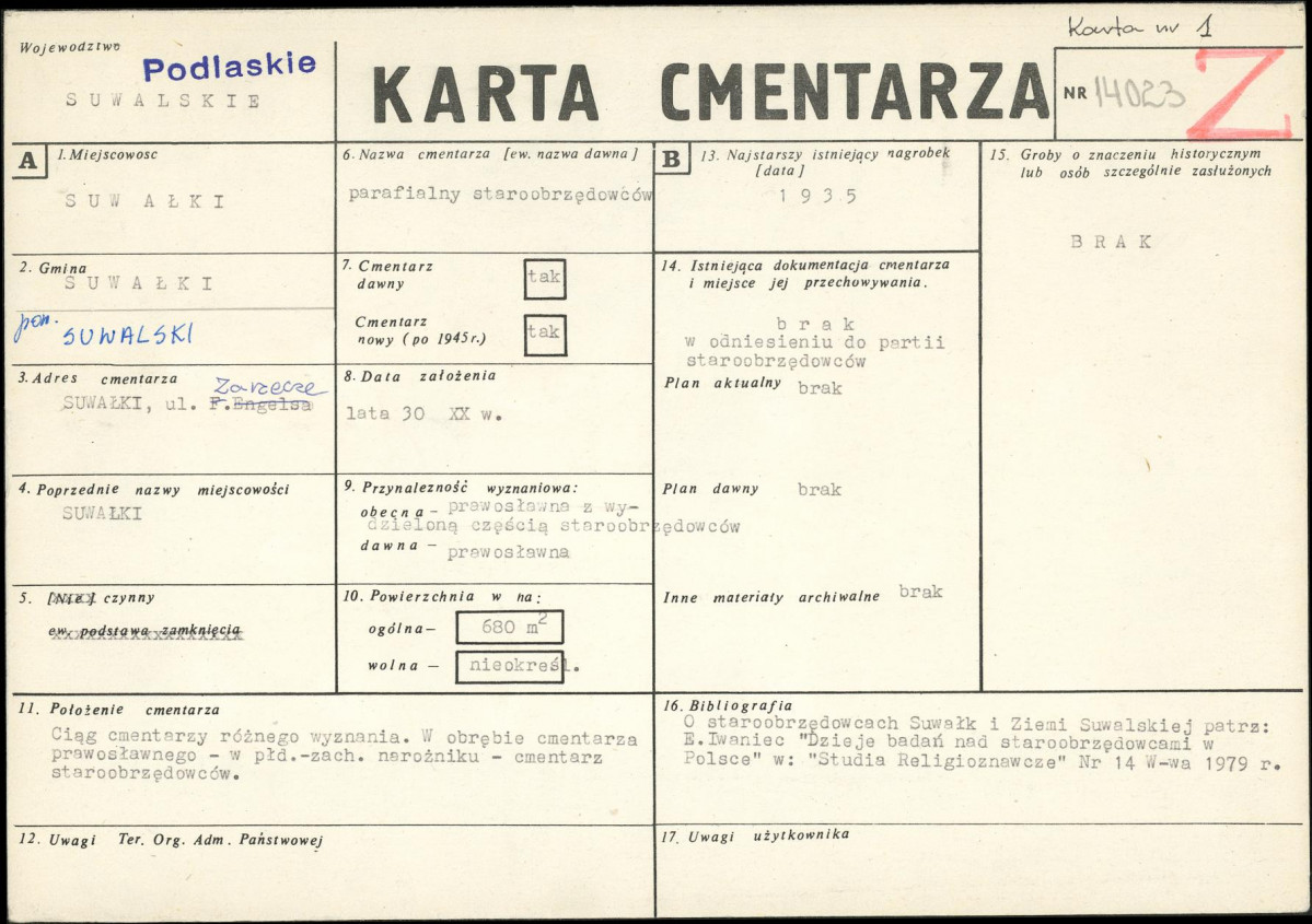 Karta cmentarza, skan nr 1