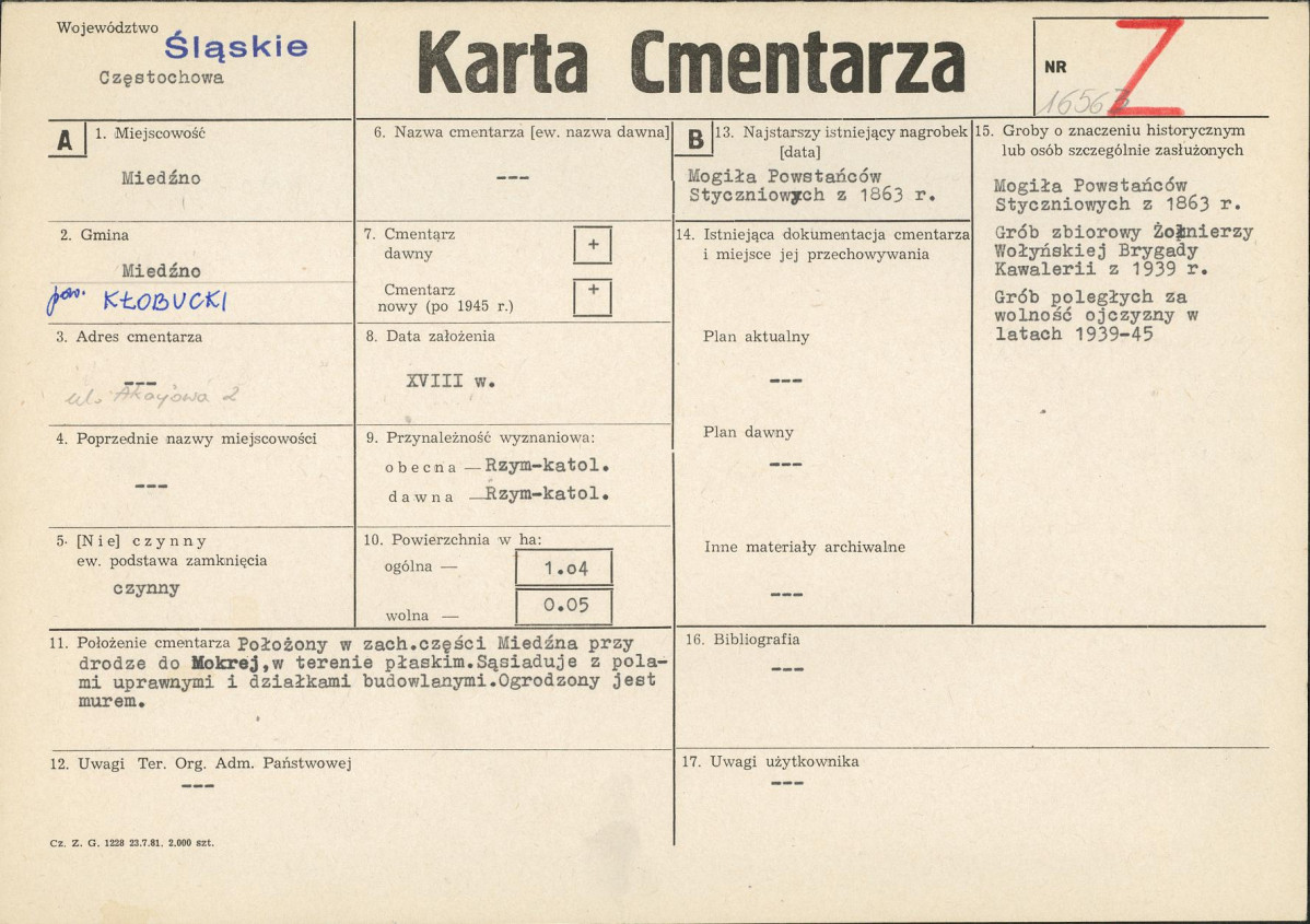 Karta cmentarza, skan nr 1