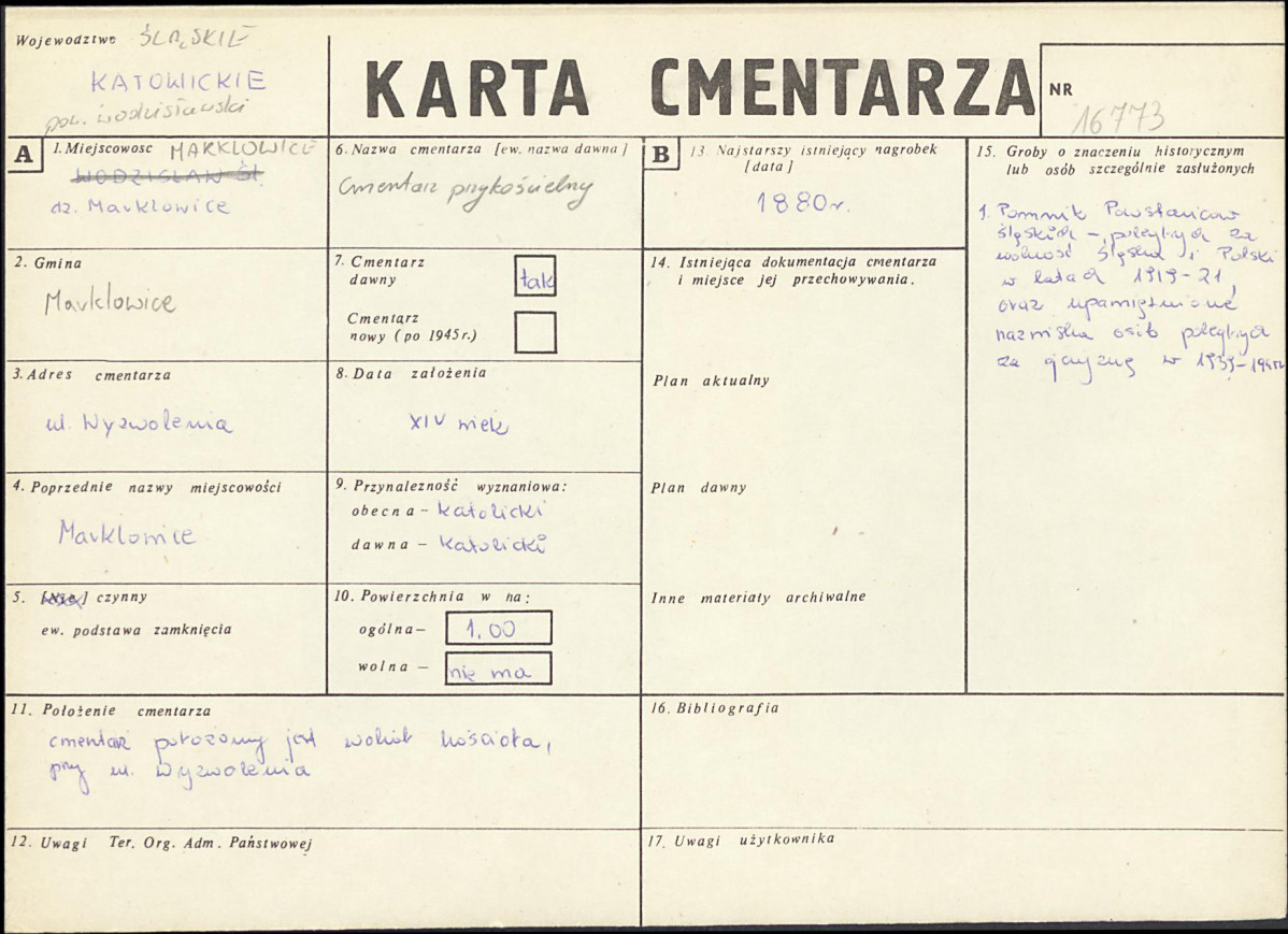Karta cmentarza, skan nr 1