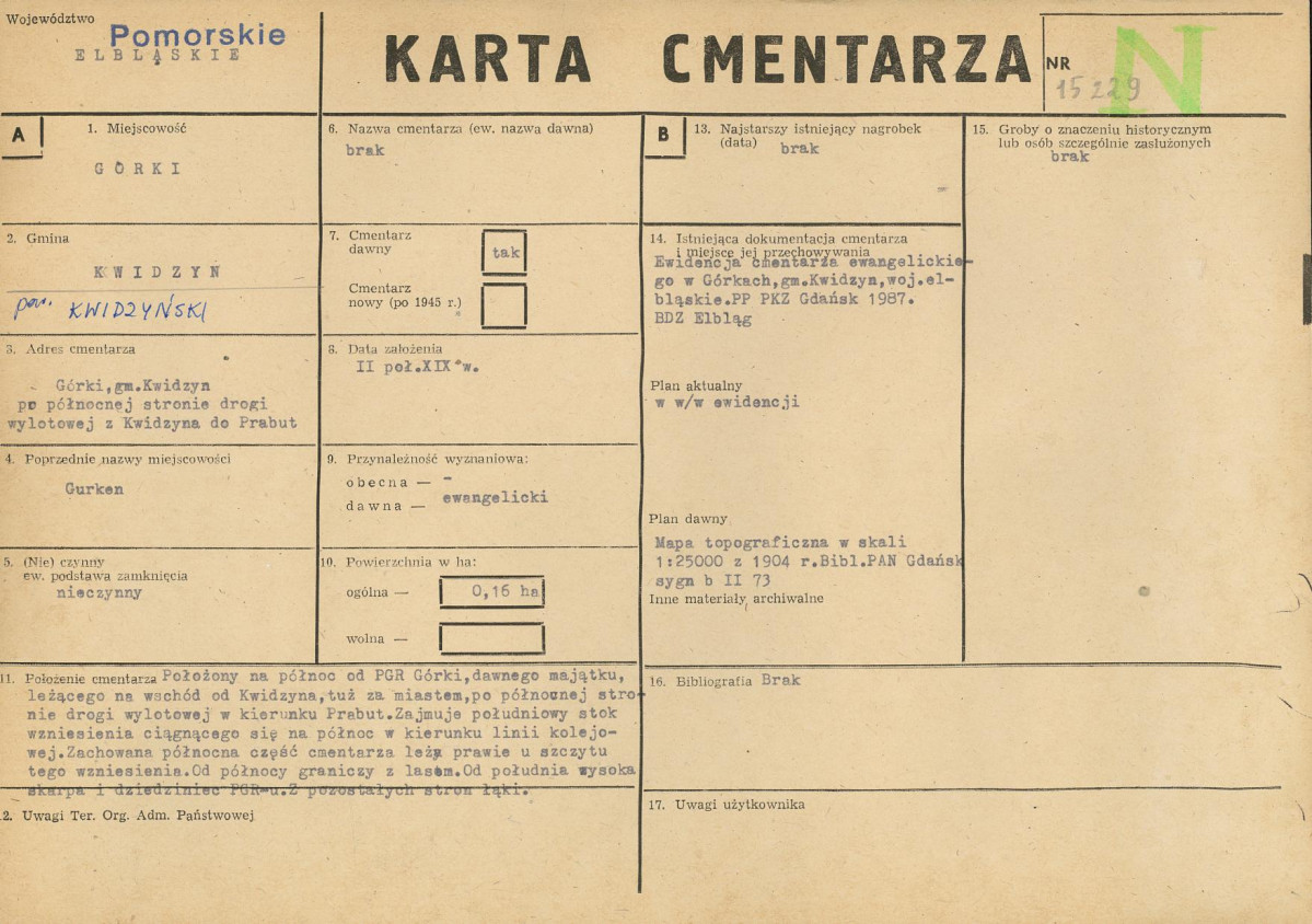 Karta cmentarza, skan nr 1