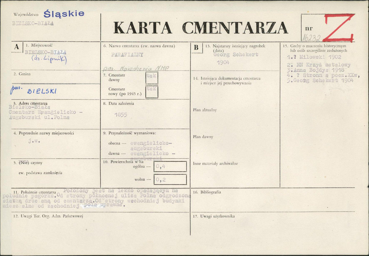 Karta cmentarza, skan nr 1