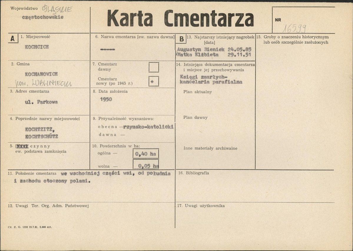 Karta cmentarza, skan nr 1