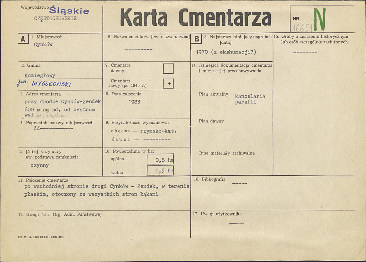 Karta cmentarza, skan nr 1