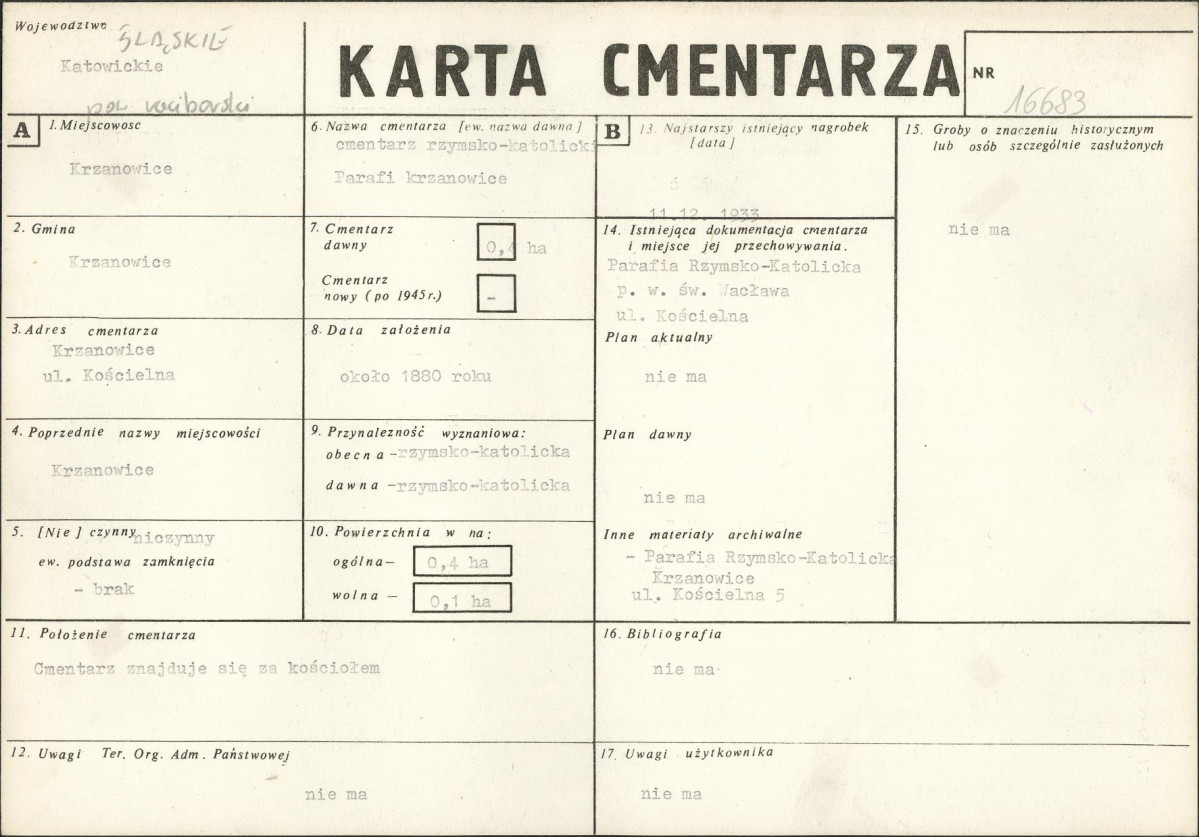 Karta cmentarza, skan nr 1