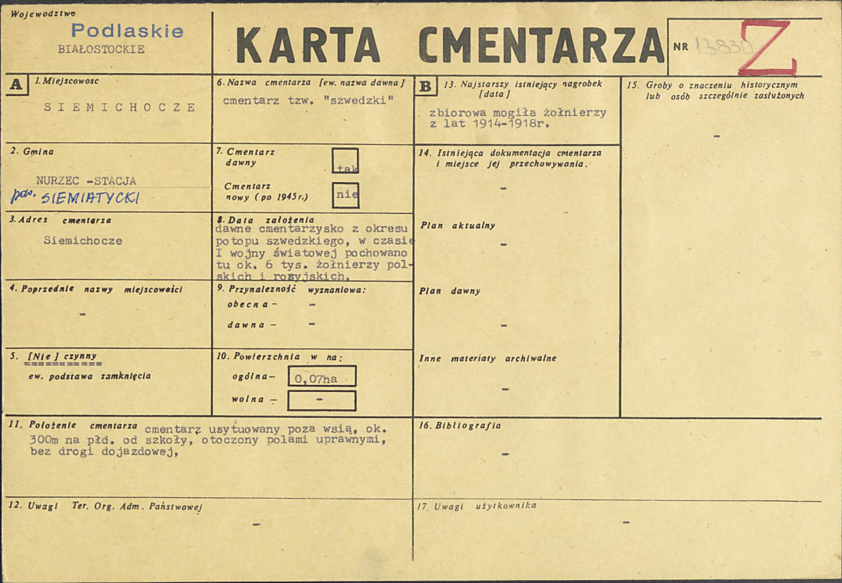 Karta cmentarza, skan nr 1