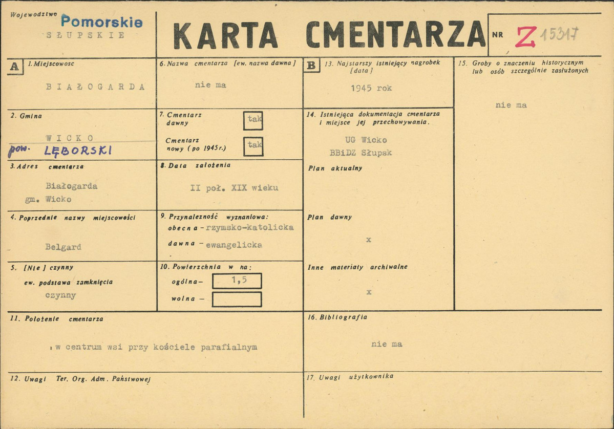 Karta cmentarza, skan nr 1