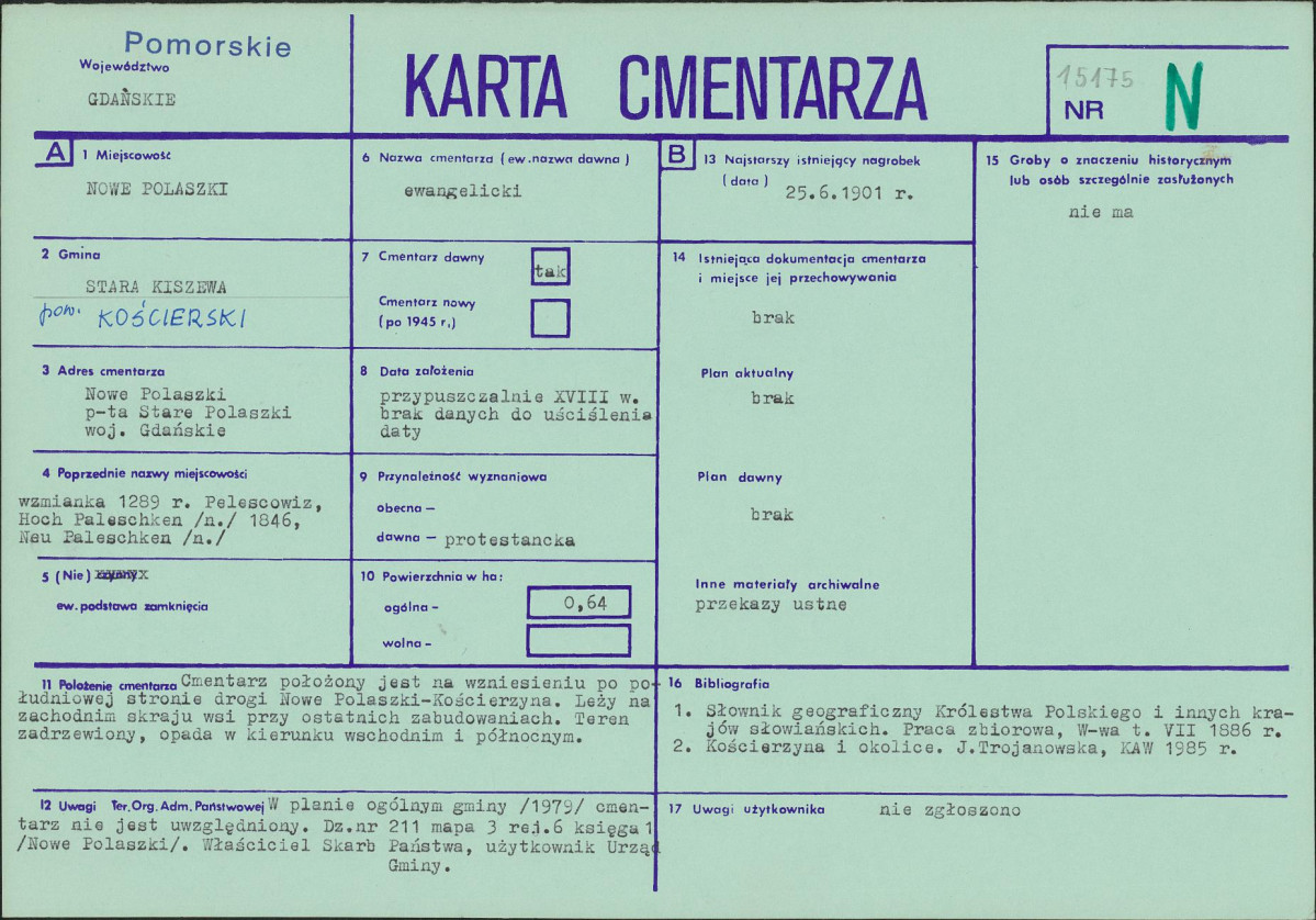 Karta cmentarza, skan nr 1