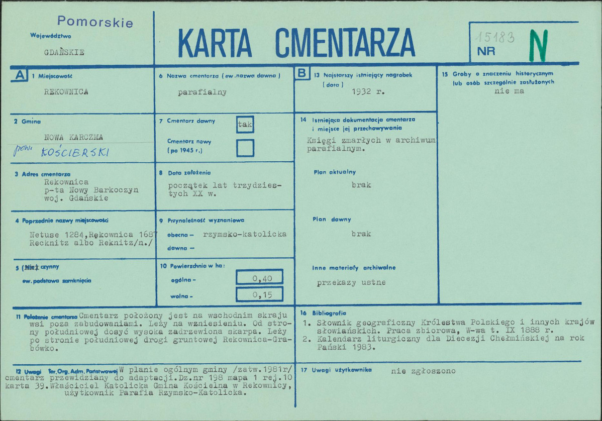 Karta cmentarza, skan nr 1